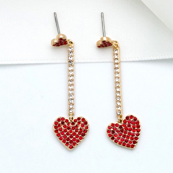 kate spade Jewelry Kate Spade Yours Truly Heart Earrings Poshmark